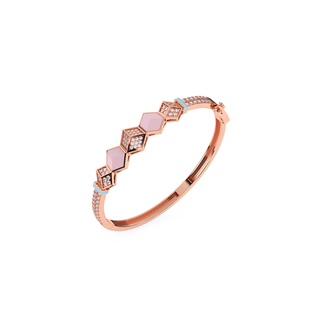 Impressive Round Cluster Diamond Bracelet
